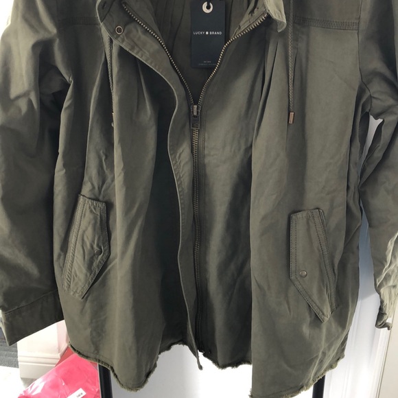 NWT Lucky Brand 1X Olive Jacket - Picture 8 of 8
